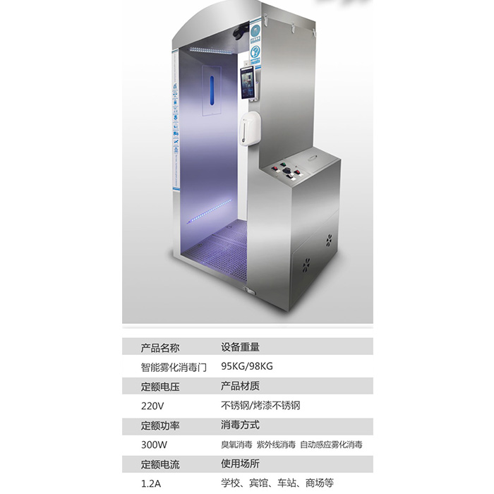 智能雾（wù）化消毒通道门